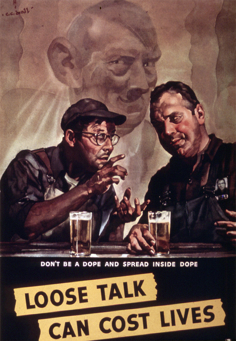 Illustration for article titled The Best Operations Security Propaganda Posters From World War II